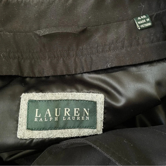 Lauren Ralph Lauren Mens Rain Coat W/ Wool Blend Zip Out Liner (No Belt) 44R - Picture 3 of 12